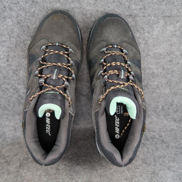 Hi Tec Shoes Womens 8.5 Hiking Boots Waterproof Leather Lace up Trail Outdoor - Picture 7 of 12
